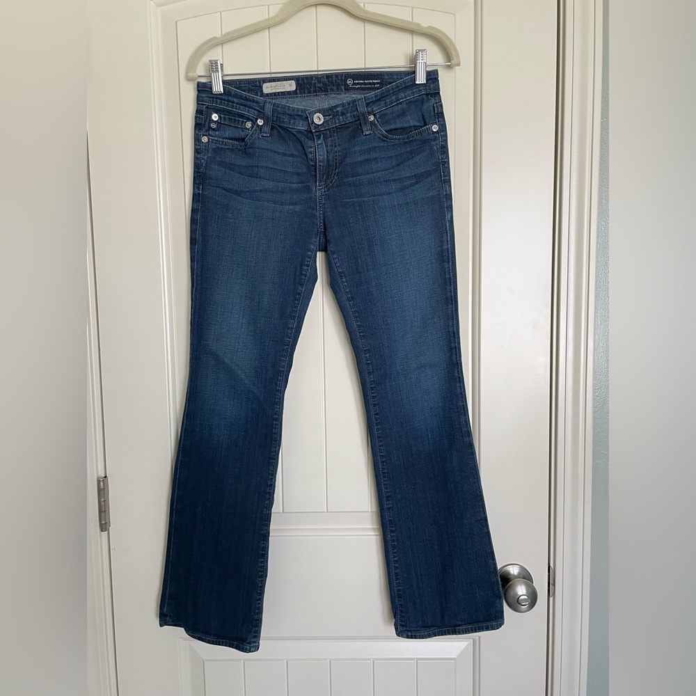 AG Adriano Goldschmied Jeans Angelina Bootcut Blue Denim Med Wash Stretch Sz 27